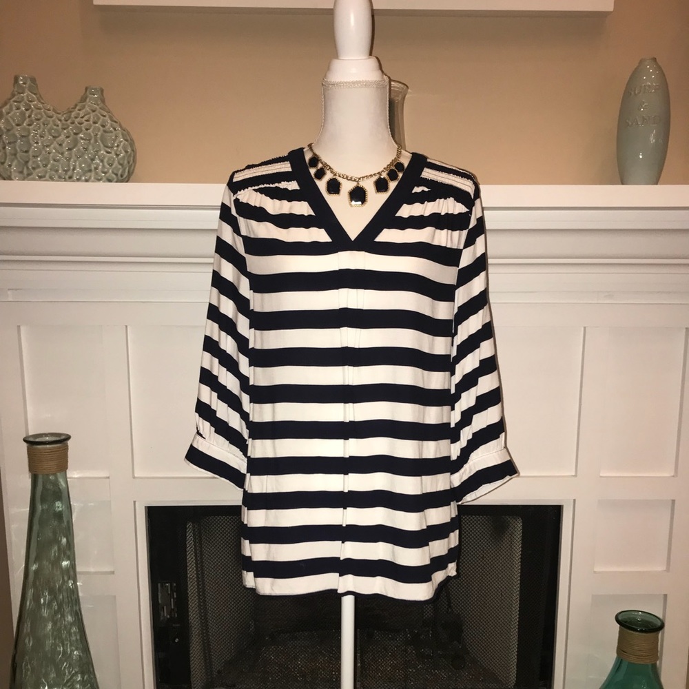 SALE🎉Cynthia Rowley Striped Tunic Top
